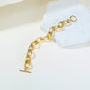Elegant Simple Style Streetwear Solid Color 304 Stainless Steel 18K Gold Plated Bracelets In Bulk