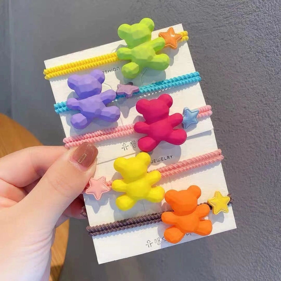 cute star bear arylic hair tie 1 piece