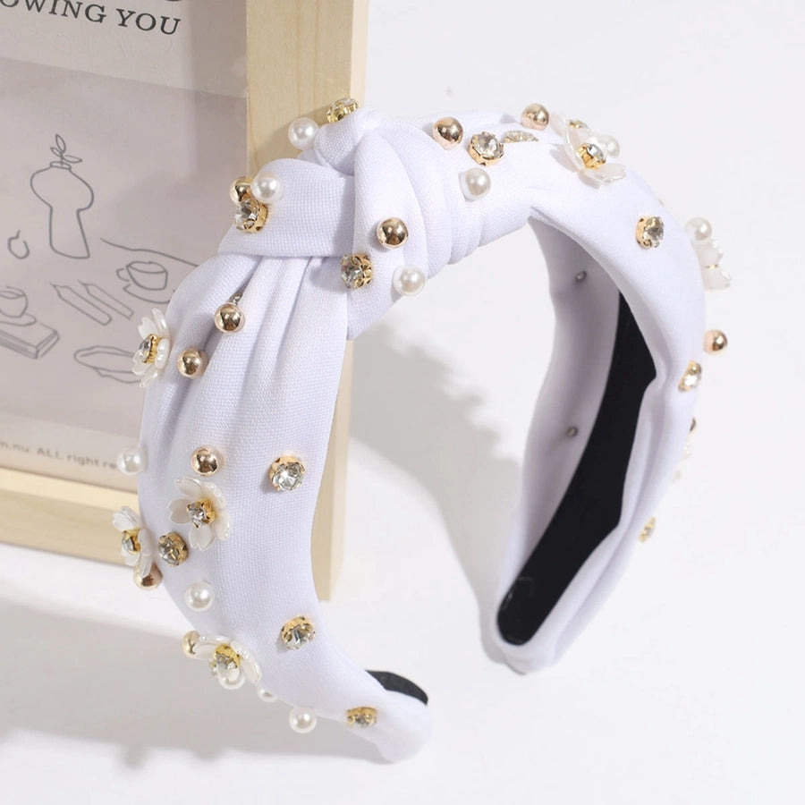 Women's Vacation Simple Style Solid Color Cloth Hair Band