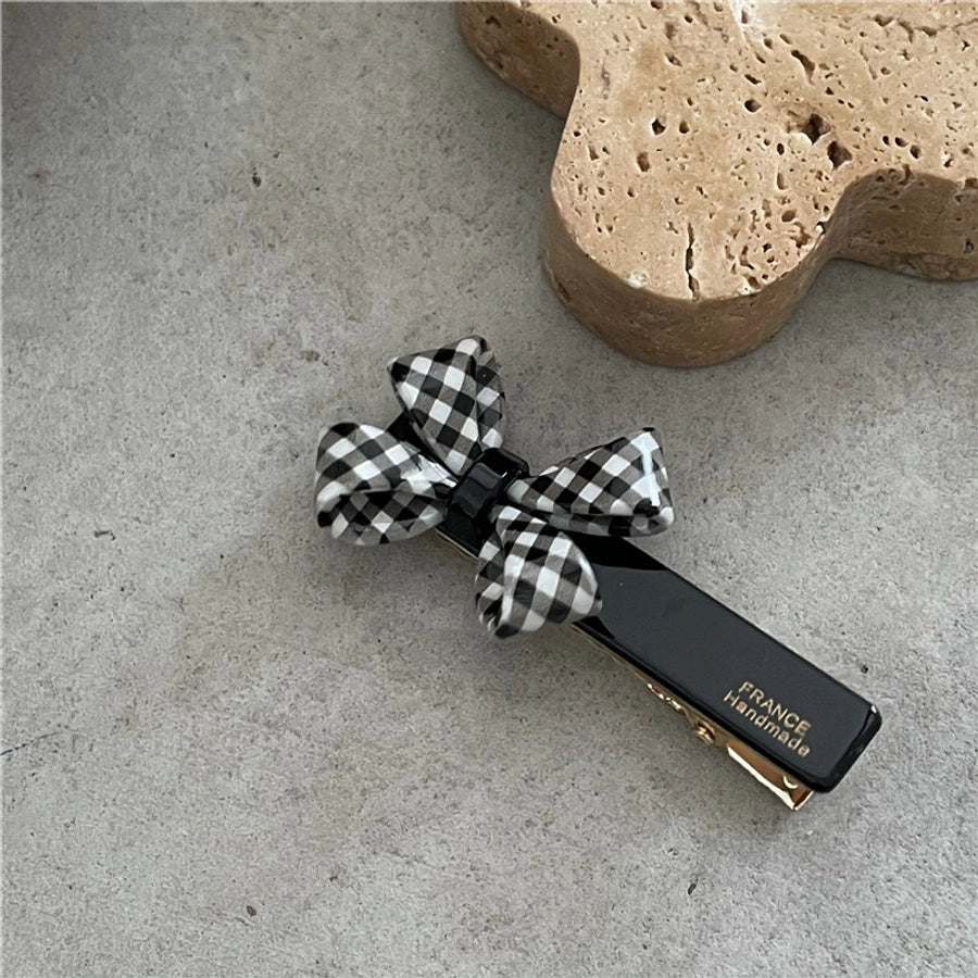 sweet bow knot arylic hair clip