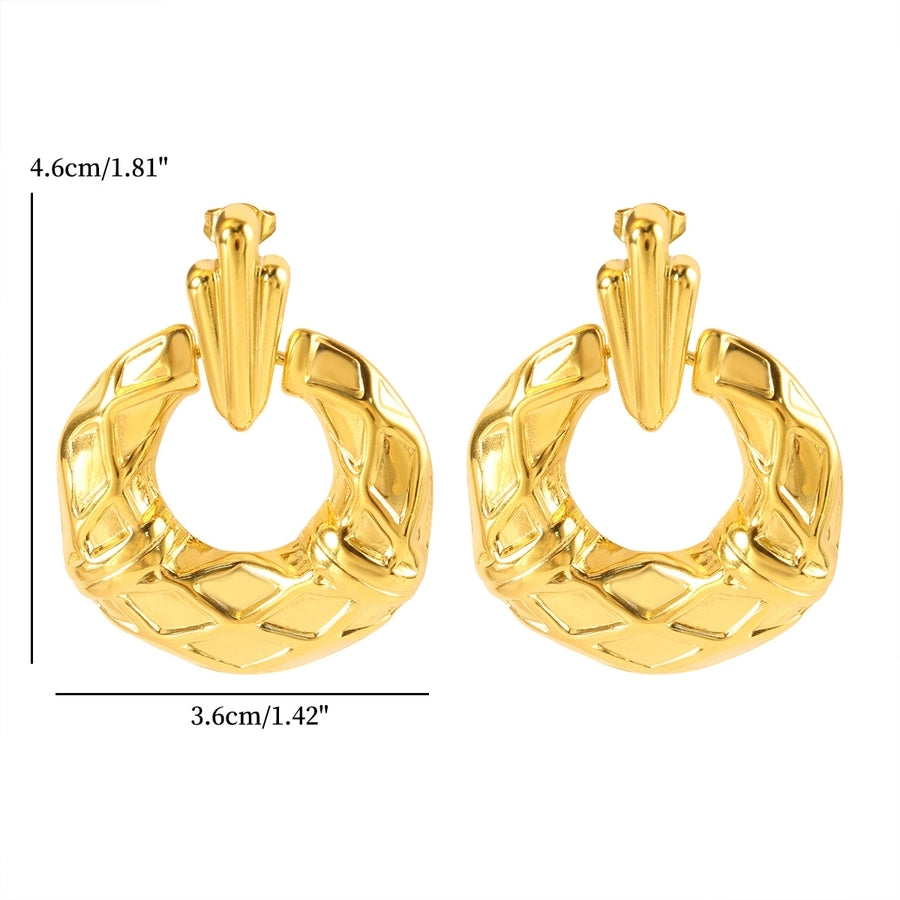 Jewelry Streetwear Geometric 304 Stainless Steel Plating Earrings Necklace