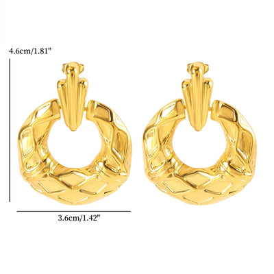 Jewelry Streetwear Geometric 304 Stainless Steel Plating Earrings Necklace