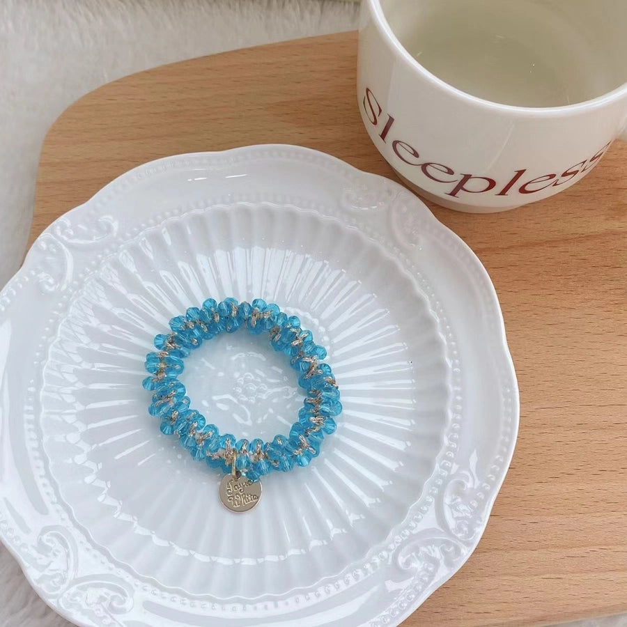 Women's Elegant Geometric Rhinestone Hair Tie