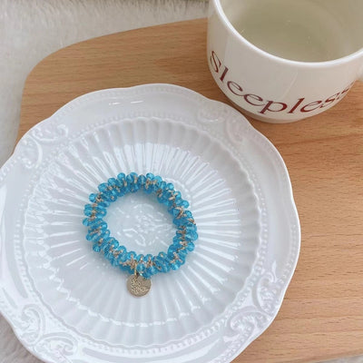 Women's Elegant Geometric Rhinestone Hair Tie