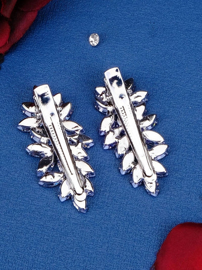 women's elegant sweet solid color alloy plating inlay rhinestones hair clip