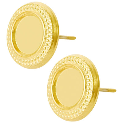 1 Pair Basic Classic Style Geometric Plating 304 Stainless Steel Ear Studs