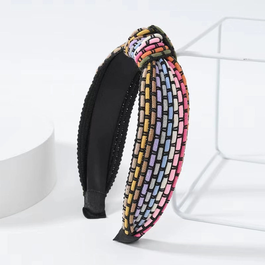 retro stripe cloth hair band