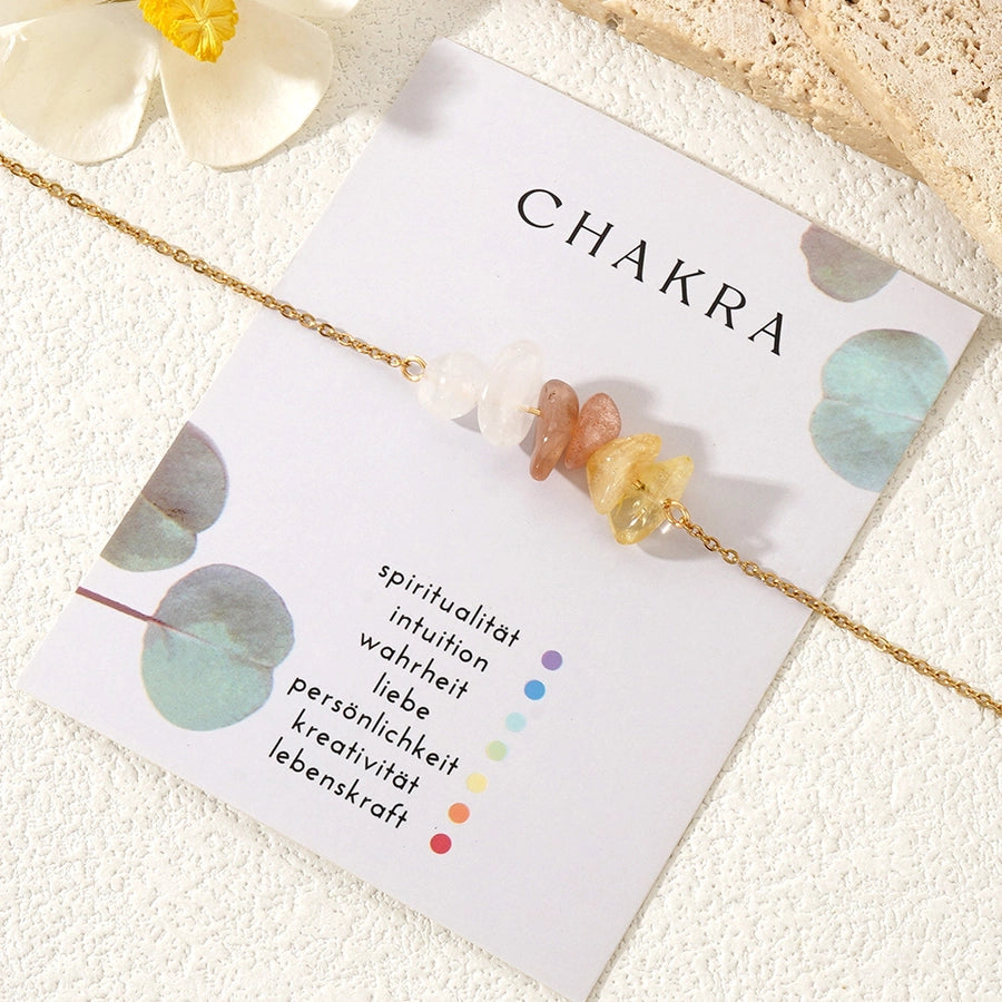 Semi-precious stone Copper Handmade Geometric Bracelets