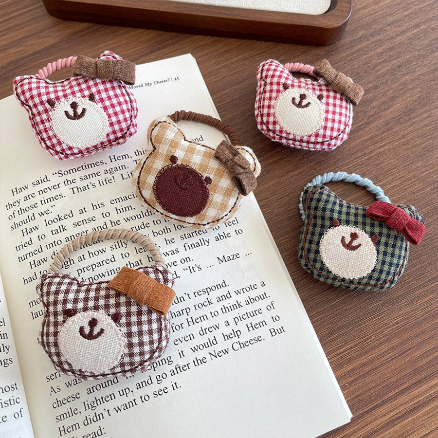Cute Women's Girl'S Bear Cloth Hair Tie