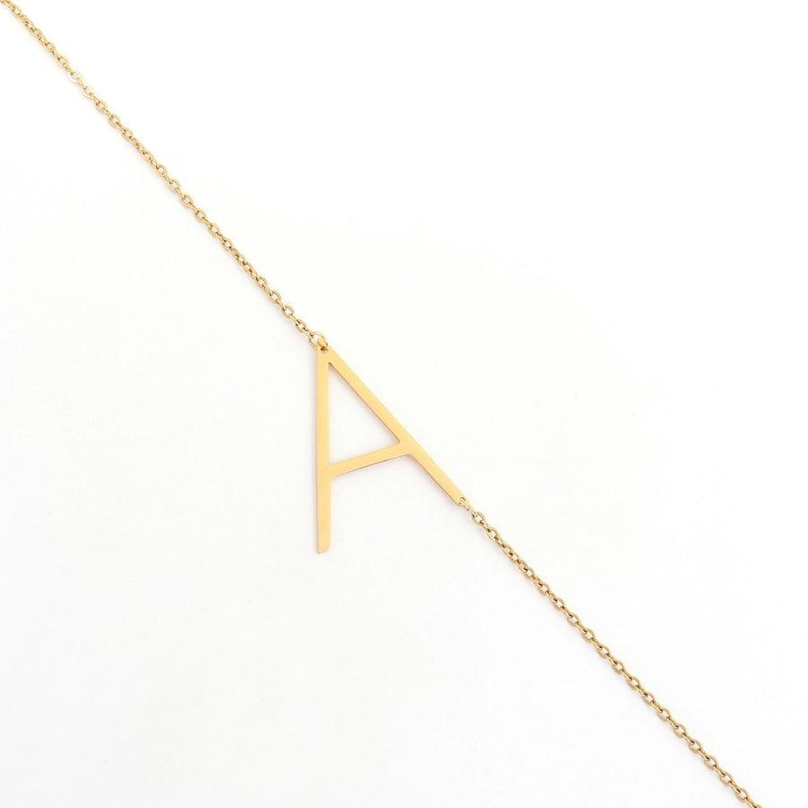 Jewelry Elegant Simple Style Classic Style Letter 201 Stainless Steel 304 Stainless Steel Pendant Necklace