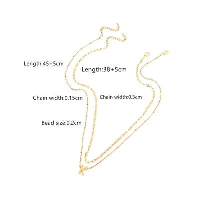 Jewelry Casual Business Classic Style Letter 201 Stainless Steel 304 Stainless Steel Pendant Necklace