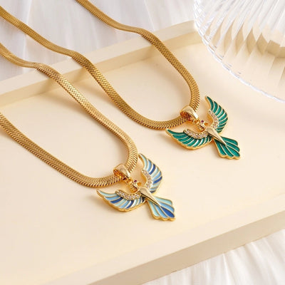 Jewelry Glam Sexy Bird 304 Stainless Steel Copper Necklace