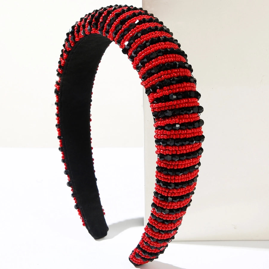 Women's Casual Vacation Classic Style Round Beaded Alloy Cloth Beaded Beads Hair Band