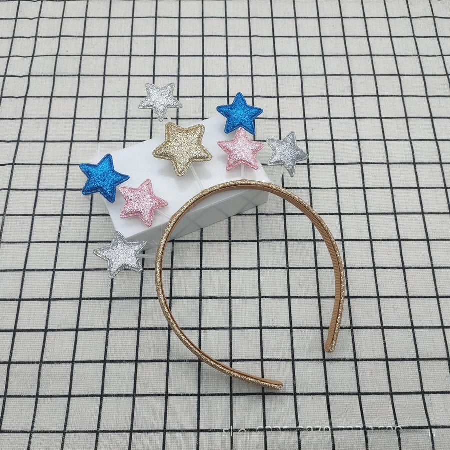 Step-in party headband sequined five-pointed star  hair accessories Festival children's hair accessories props