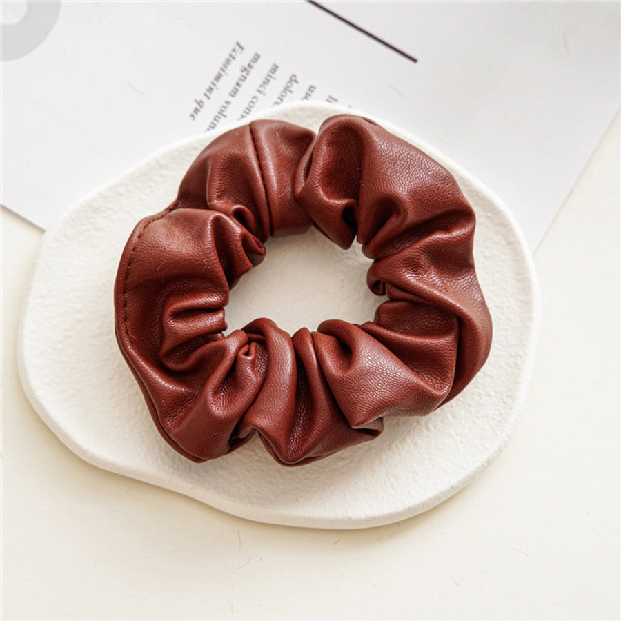 simple style solid color cloth hair tie 1 piece
