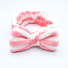 fashion stripe polka dots flannel bowknot hair band 1 piece
