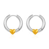 1 Pair IG Style Heart Shape 304 Stainless Steel 18K Gold Plated Earrings