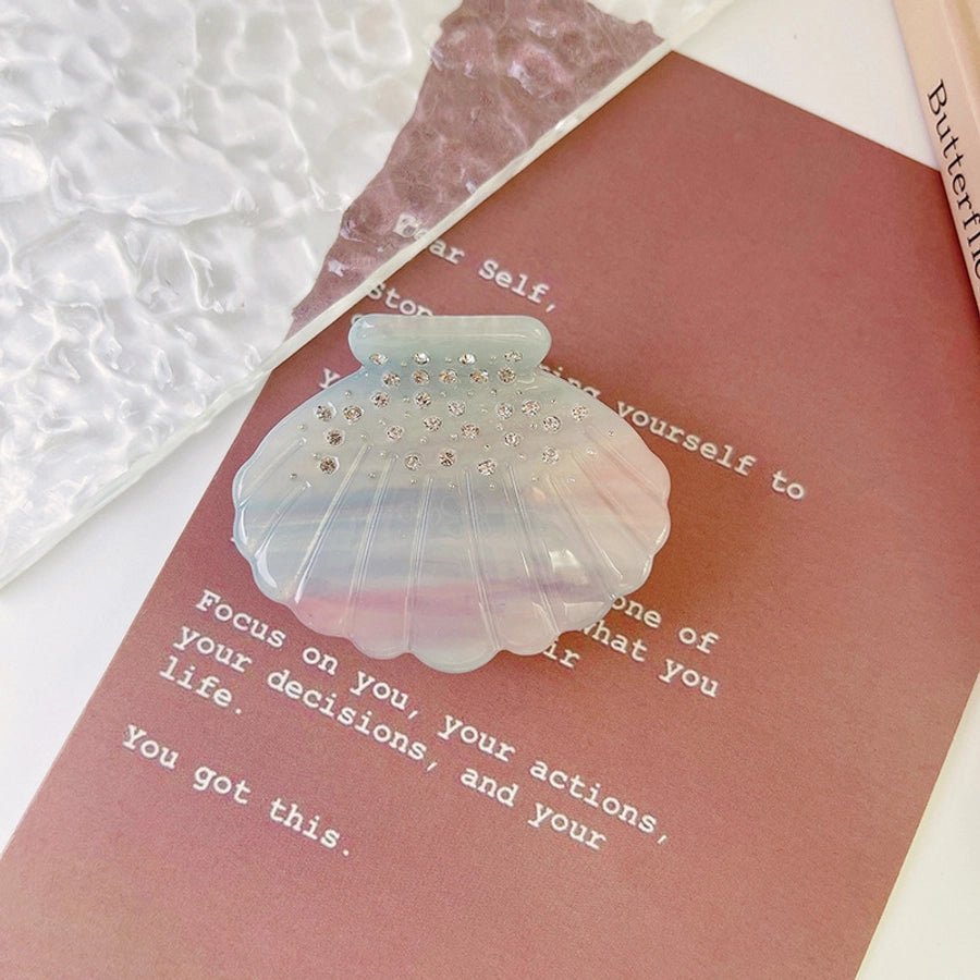 Women's Lady Korean Style IG Style Scallop Shell Acetic acid sheets Hair Claws