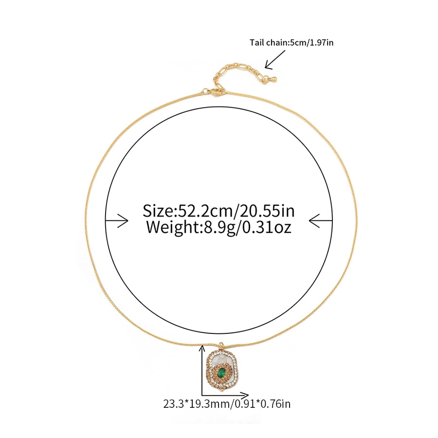 Casual Cute Commute Irregular Copper Necklace In Bulk