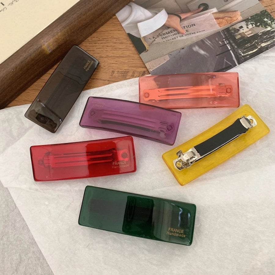 Women's Basic Simple Style Classic Style Arc Injection Molding Hair Clip