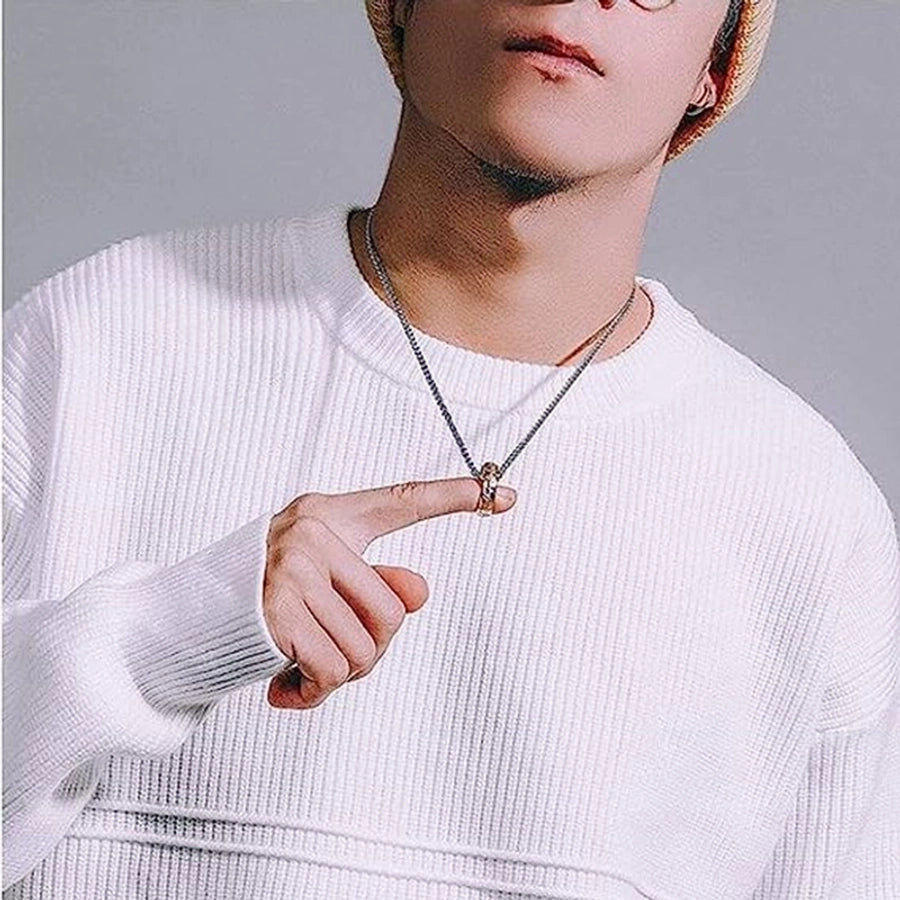 Jewelry Streetwear Letter 304 Stainless Steel Plating Pendant Necklace