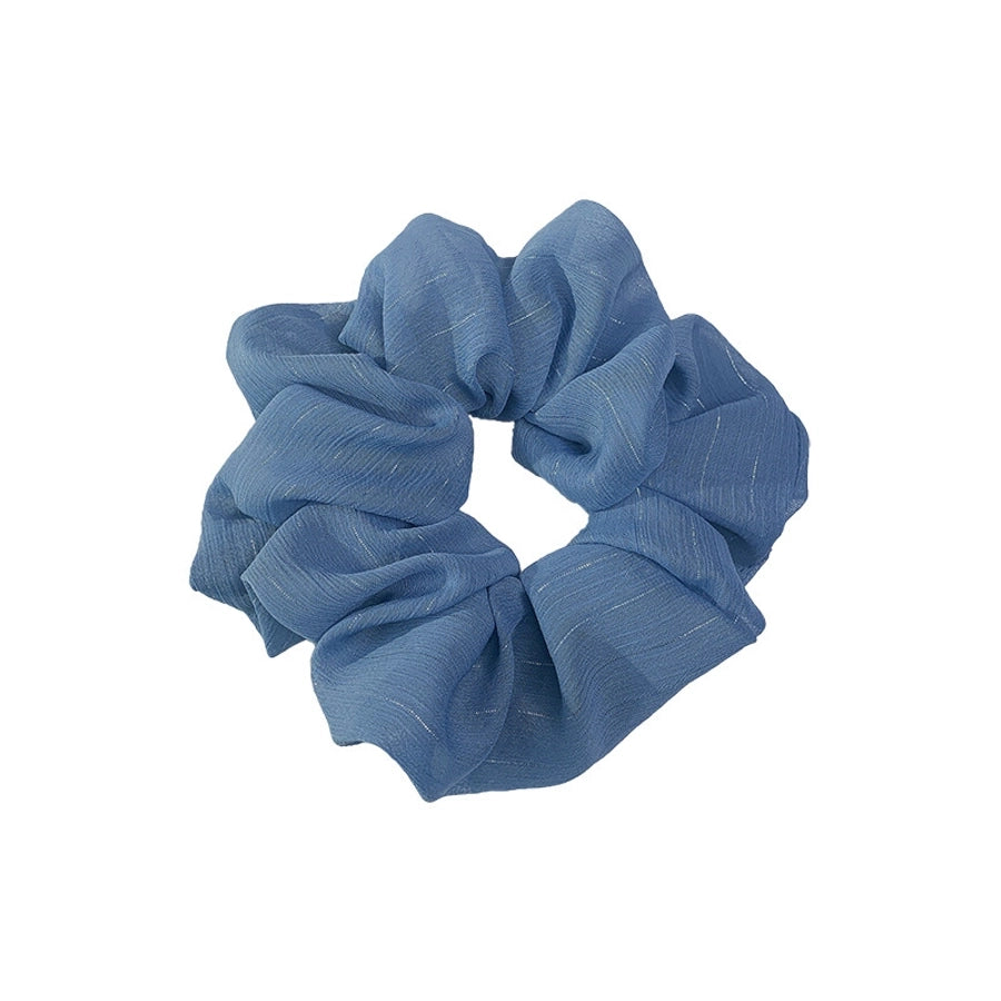 korean silk flower color hair scrunchies