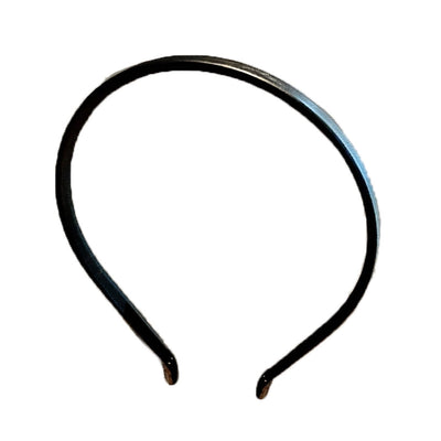 korean solid color leather hair band