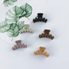 simple style solid color arylic stoving varnish hair claws 1 piece