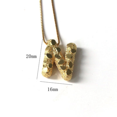 Jewelry Simple Style Classic Style letter Copper Pendant Necklace