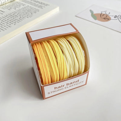 women's simple style solid color cloth hair tie