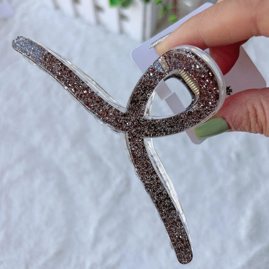 Women's Lady Bow Knot Arylic Hair Claws