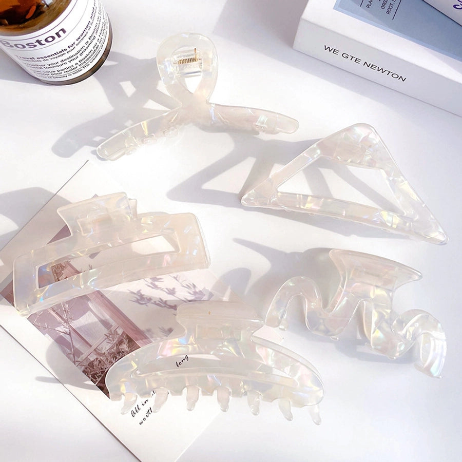 Mermaid Ji acetate hairpin female  back head bath pan head grip elegant temperament shark clip headdress