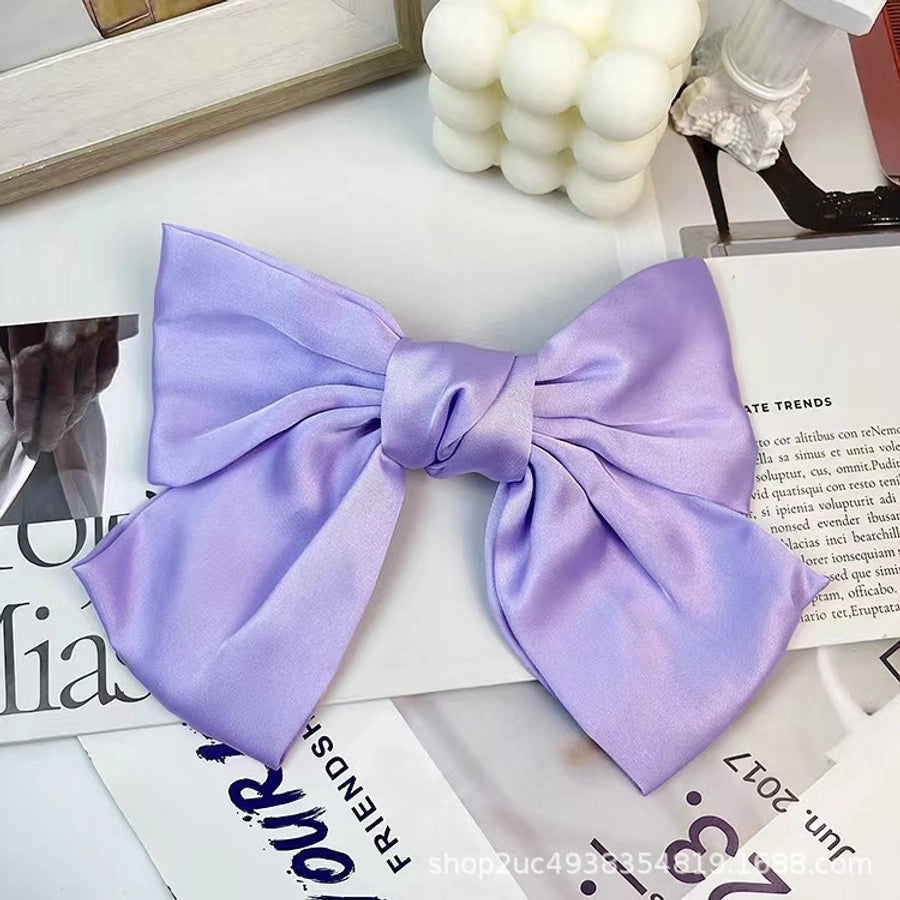 korean style bow knot cloth hair clip hair tie 1 piece