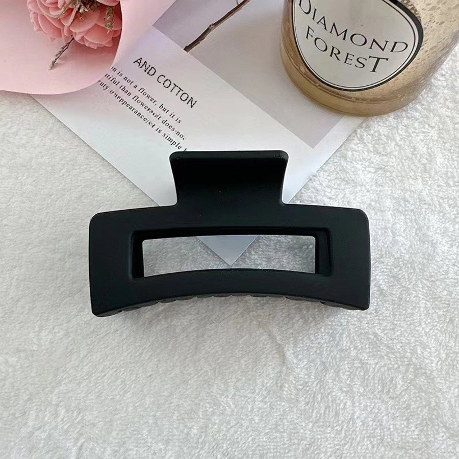 Elegant Simple Square Frosted Hairpin Cyber Celebrity Grab Clip Acrylic Shark Clip Back Head Hairpin Clip Headwear for Women