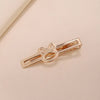 women's simple style heart shape cat bow knot alloy plating hair clip