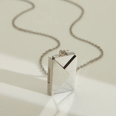 Jewelry IG Style Simple Style Commute I Love you envelope 304 Stainless Steel 18K Gold Plated Pendant Necklace