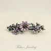 elegant flower rhinestone handmade diamond hair clip