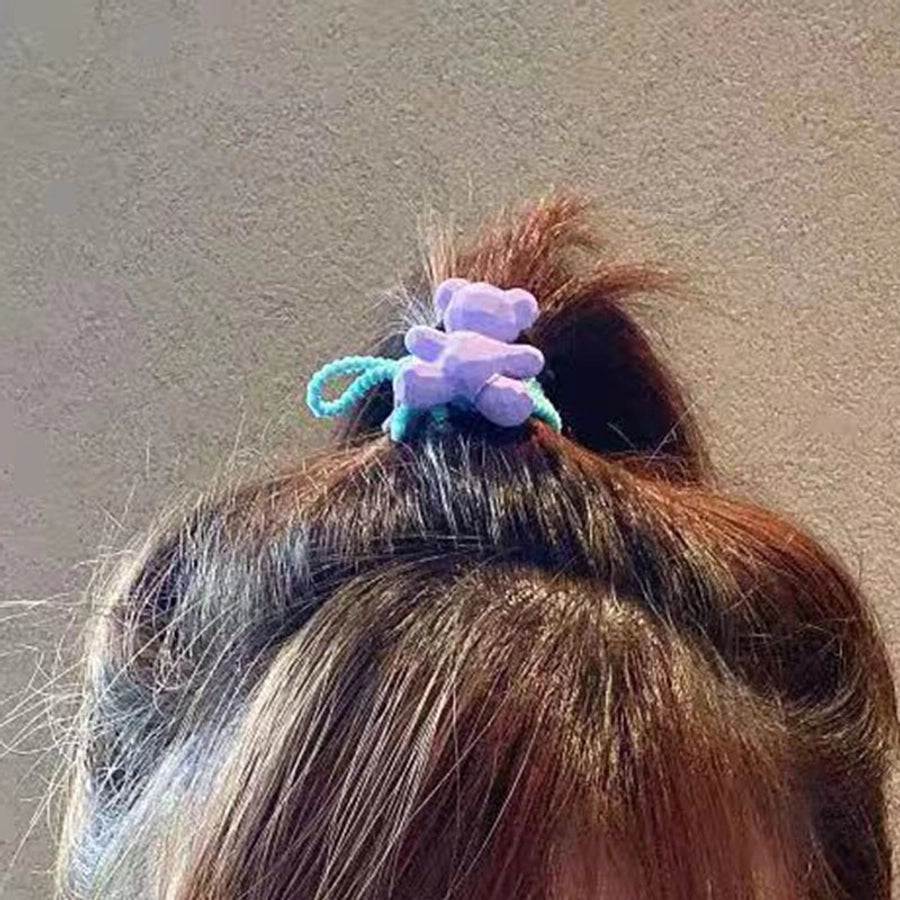 cute star bear arylic hair tie 1 piece