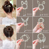 Children's ball head fixed artifact Pearl Rhinestone grip clip does not hurt the hair back of the head ponytail buckle girl hairpin headdress