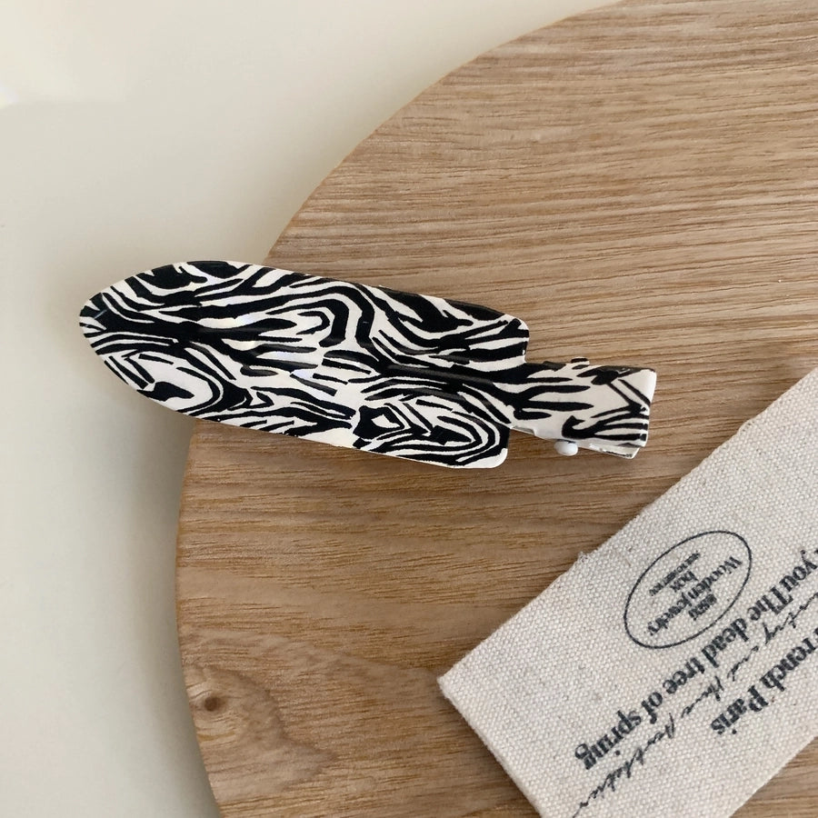 Women's Simple Style Commute Leopard Metal Hair Clip