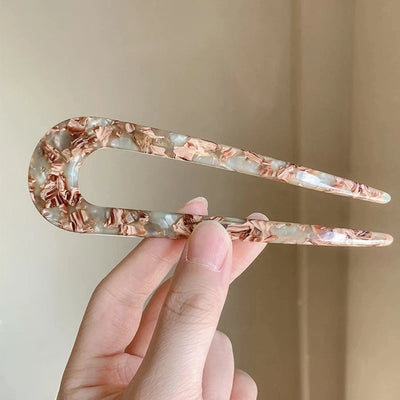 New Chinese style U-shaped hairpin female  new ball head updo artifact insert comb back head headdress fixed chopsticks