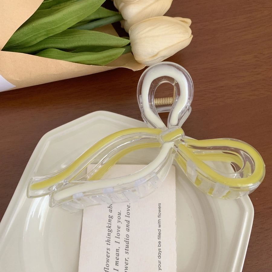 Women's Cute Sweet Korean Style Bow Knot Acetic acid sheets Handmade Hair Claws