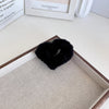 Women's Sweet Heart Shape Faux rabbit fur Plastic Handmade Hair Clip