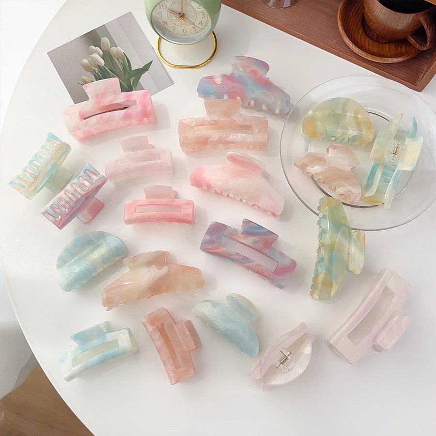 Women's Simple Style Classic Style Color Block Arylic Hair Claws