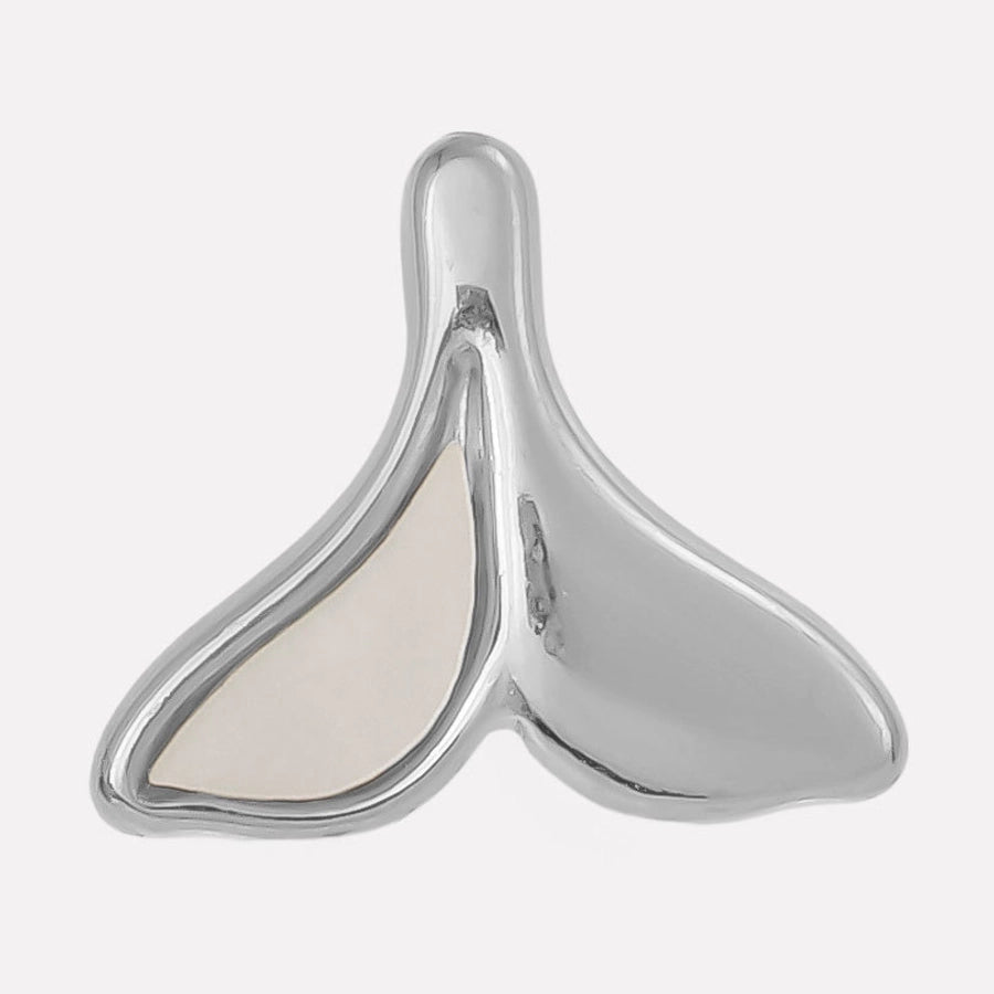 Jewelry Vintage Style Classic Style Fish Tail 304 Stainless Steel Shell 18K Gold Plated Irregular Plating Pendant Necklace