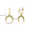1 Pair Elegant Simple Style Geometric Copper Zircon 24K Gold Plated Hoop Earrings