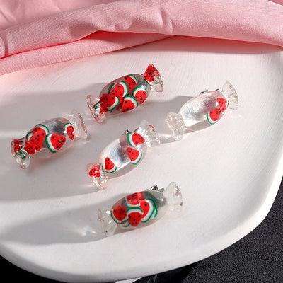 Women's Cute Sweet Heart Shape Plastic Resin Hair Clip