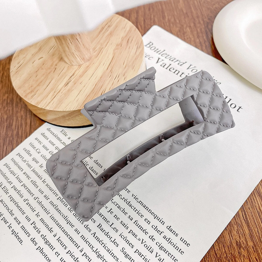 Women's Elegant Simple Style Solid Color Plastic Hair Claws