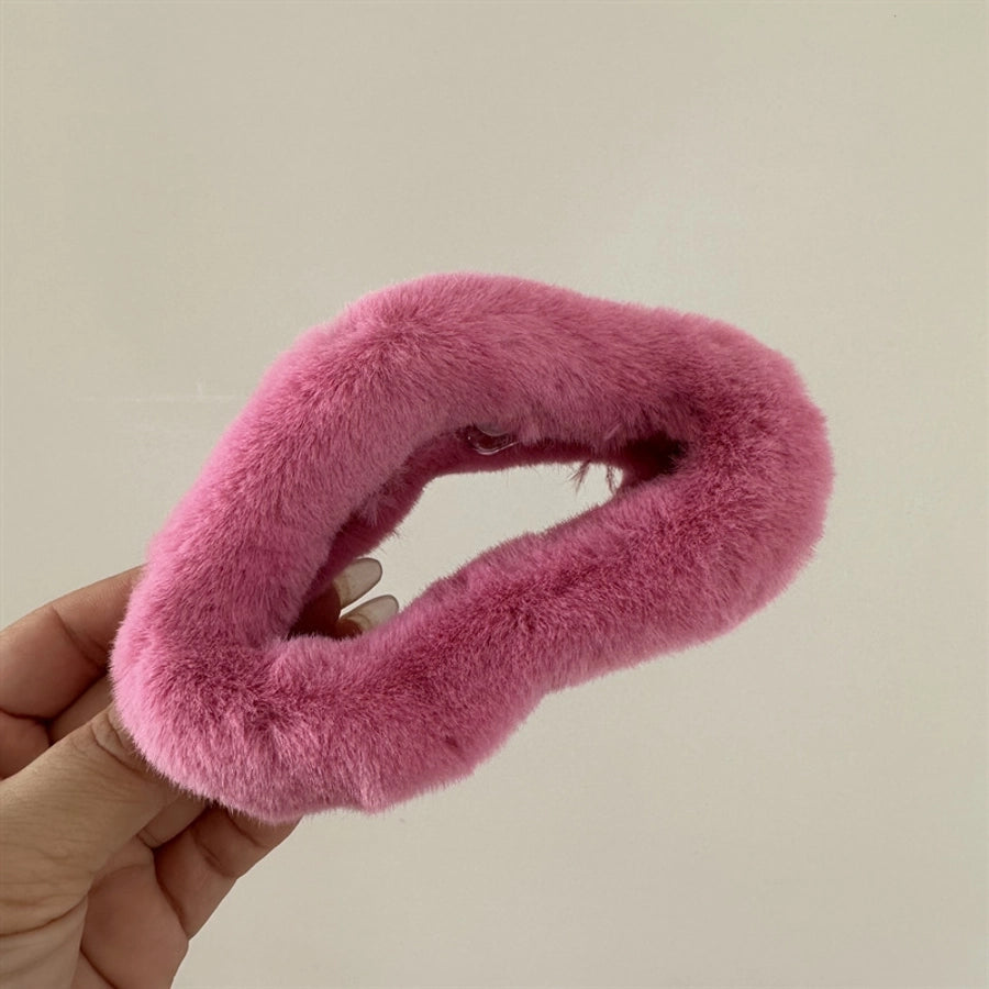 simple style solid color cloth hair claws