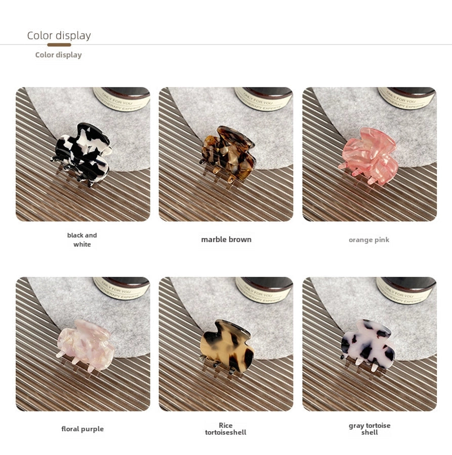 Beautiful Mini small size acetate grip bangs clip side broken hairpin hairpin air texture shark clip ponytail headdress